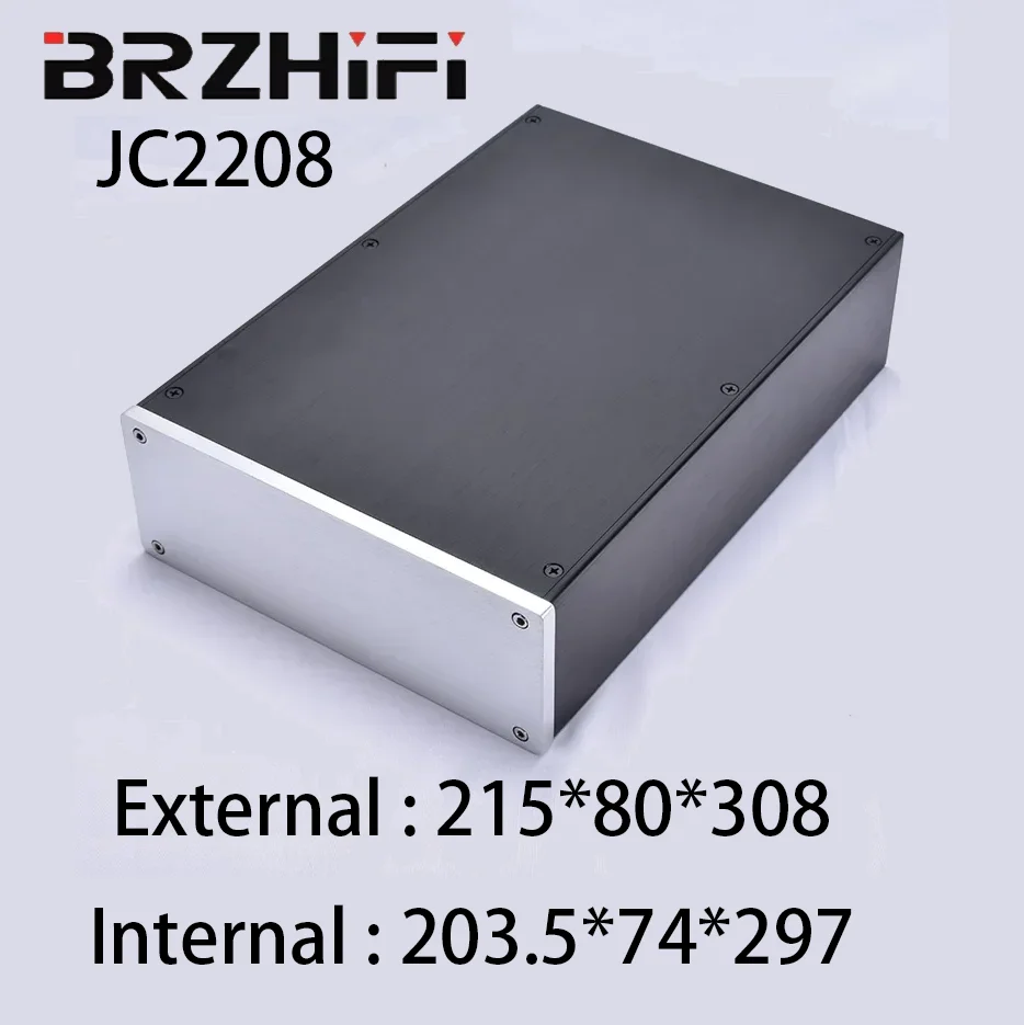 BRZHIFI JC2208 корпус усилителя звука превосходный высокомощный ЦАП ламповый предусилитель плата алюминиевый корпус караоке корпус для DIY