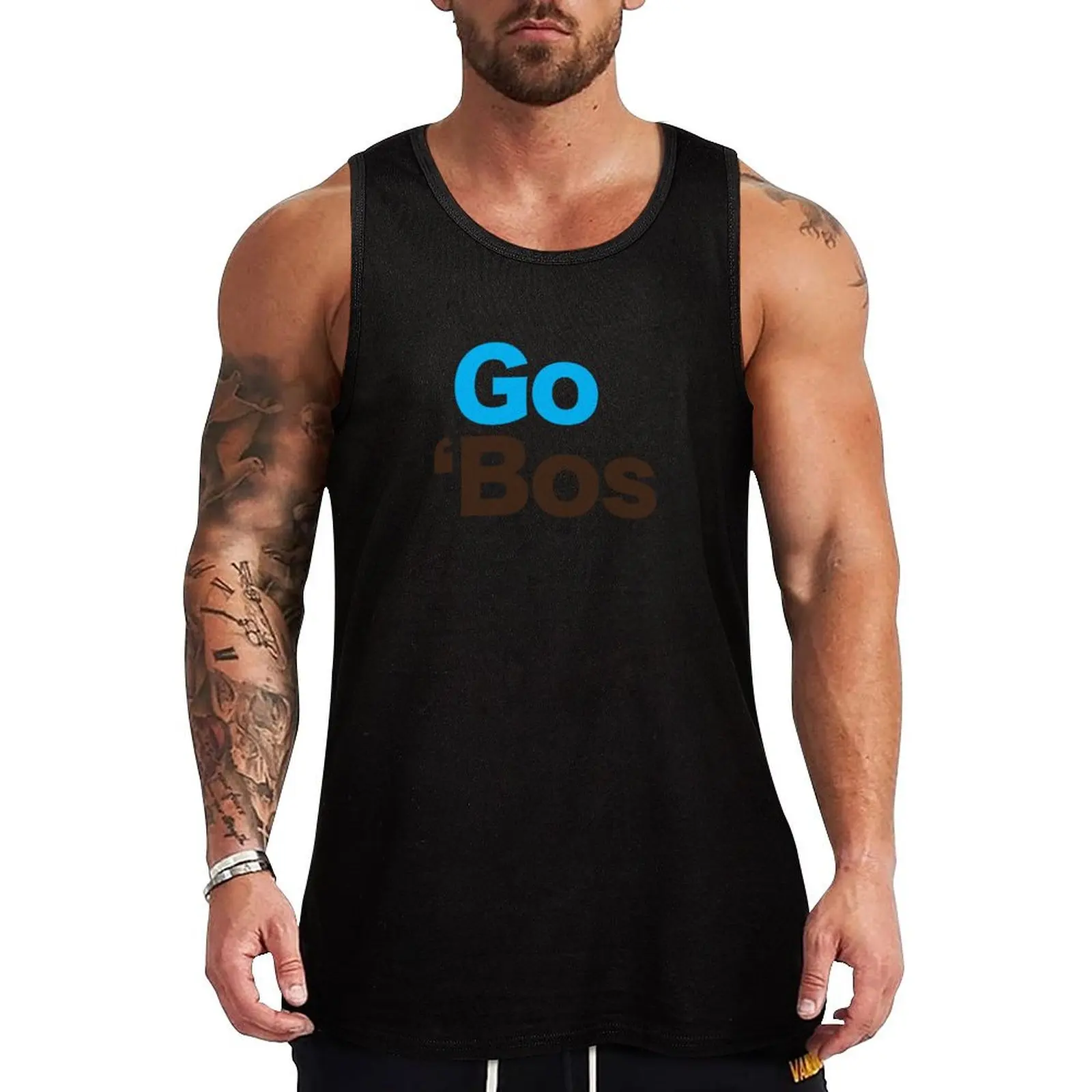 Go 'Bos (Tufts University Jumbos) Майка для бодибилдинга мужские футболки мужские