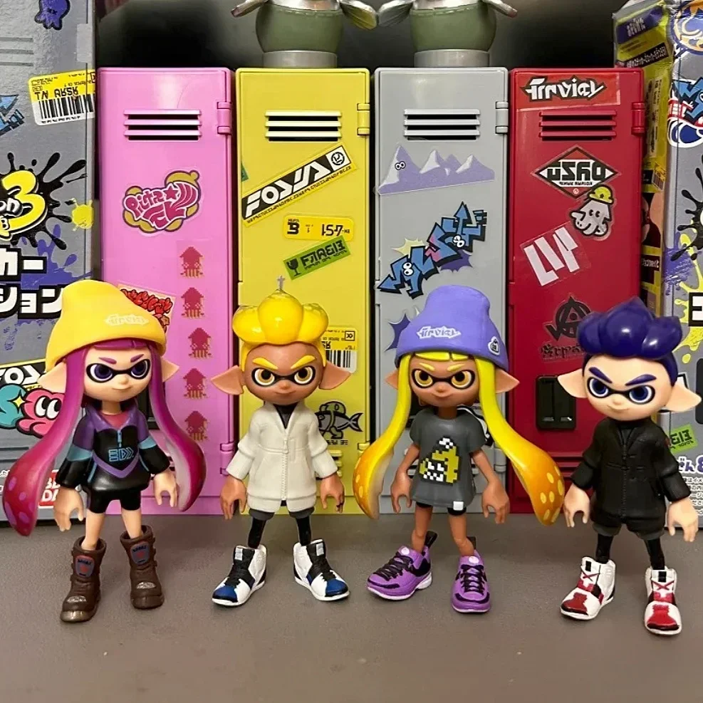 В наличии Bandai Jet Fighter Splatoon экшн-фигурки серии 2 Splatoon, копия коробки, коллекция яиц, украшение для рабочего стола, аниме подарки