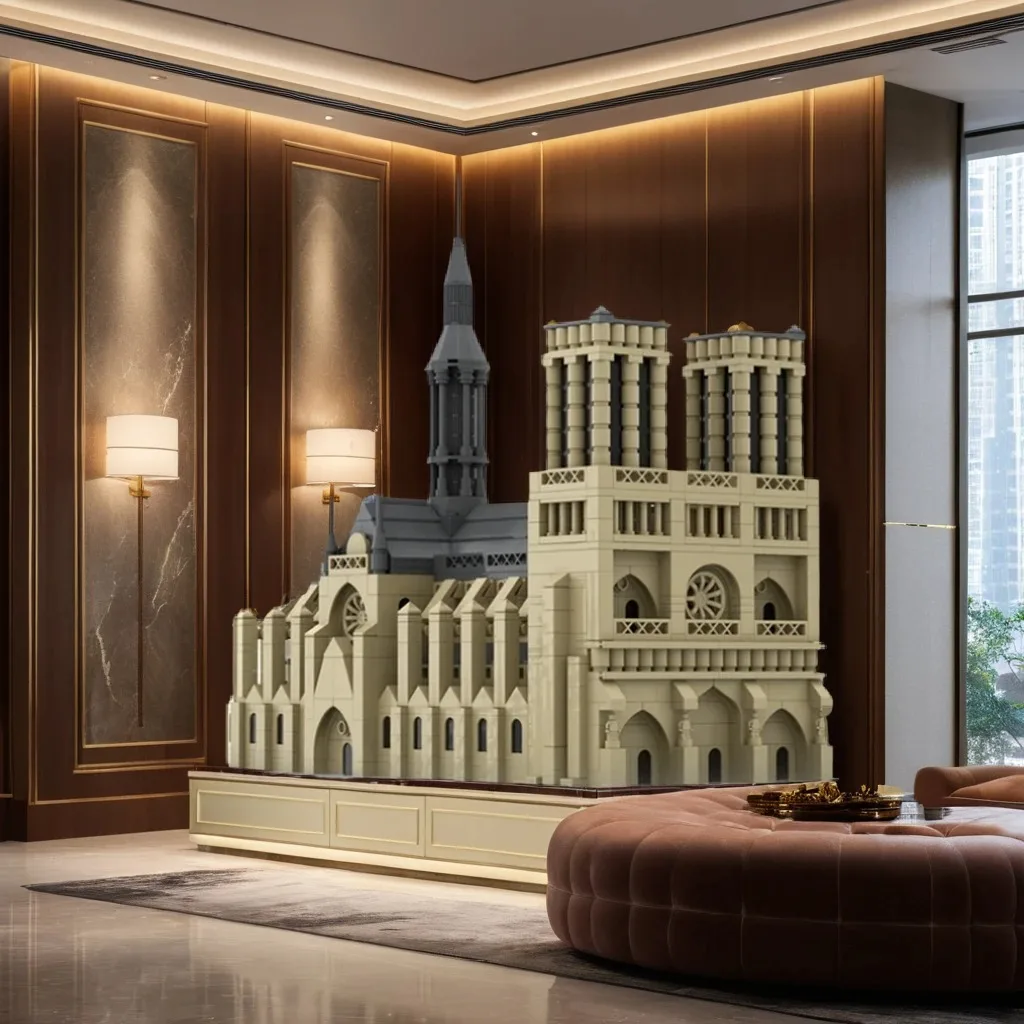 1770 шт. Notre-Dame de Paris готический собор на заказ MOC Creation строительные блоки игрушки подарок