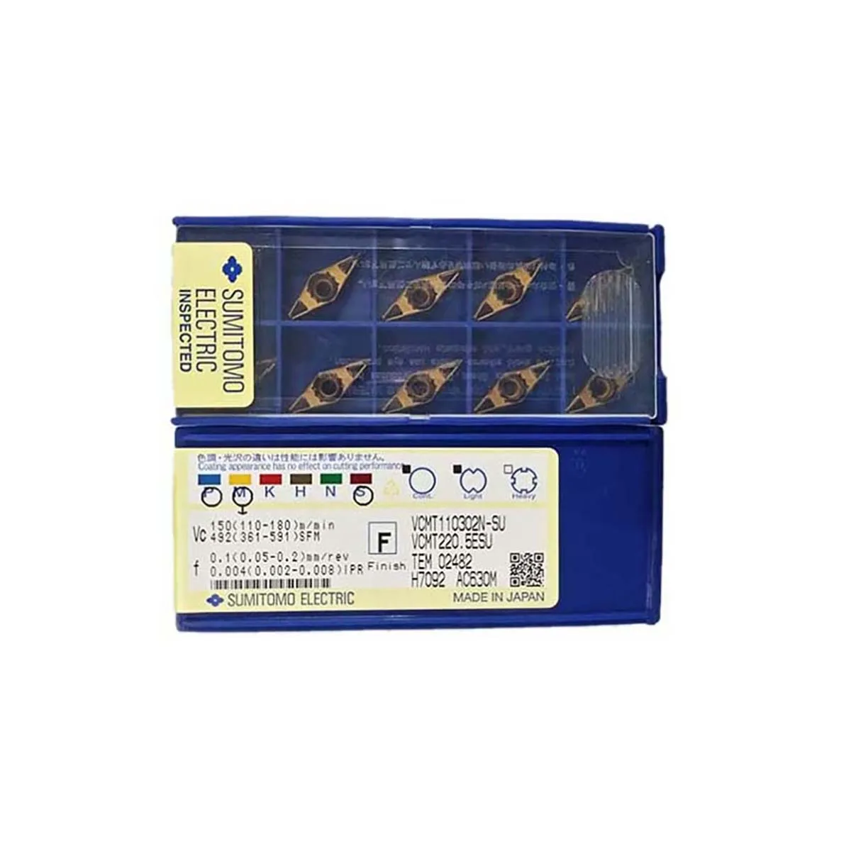 100% Оригинальные Токарные Вставки SUMITOMO VCMT VCMT11 VCMT110302N SU AC630M VCMT110302N-SU AC630M