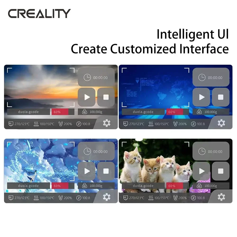 Фото Creality 3D Pad Mini 4,3-дюймовый комплект обновления сенсорного экрана 32-битная материнская плата для Ender 3/Ender 3 Pro/Ender 3 V2 Запчасти для 3D-принтера №4