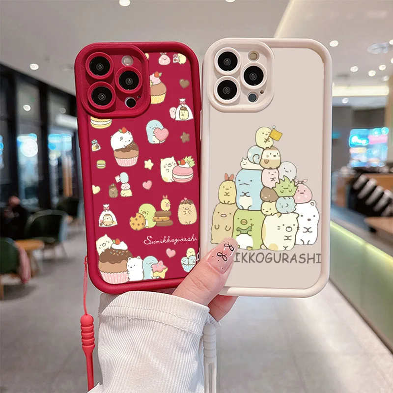 S-Sumikko G-Gurashi лестничная веревка для OPPO A 98 96 94 92 91 78 76 74 73 72 60 58 57 55 54 53 Pro Funda Soft Shell