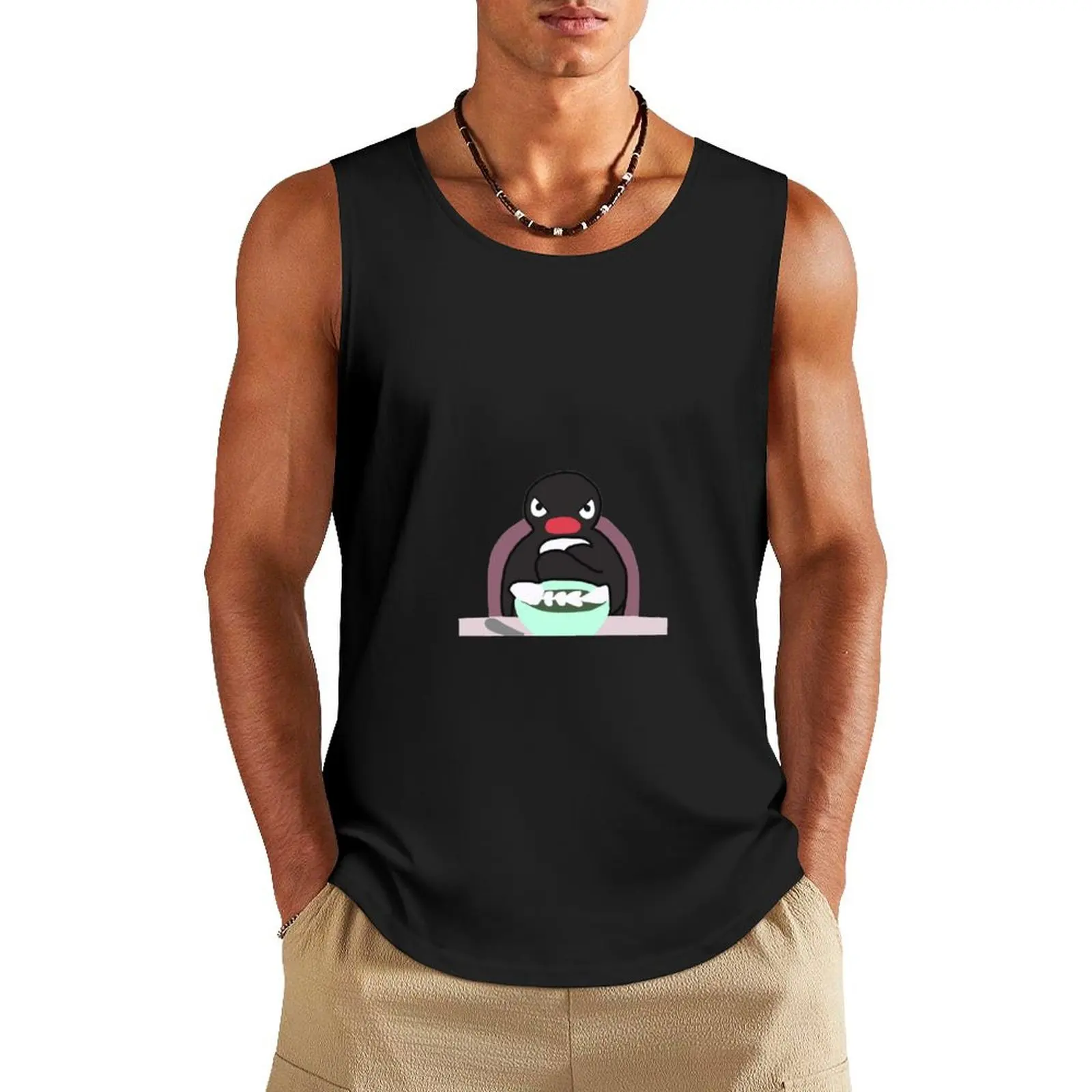 Pingu Tank Top Мужской жилет Мужская спортивная футболка спортивная одежда мужской фитнес