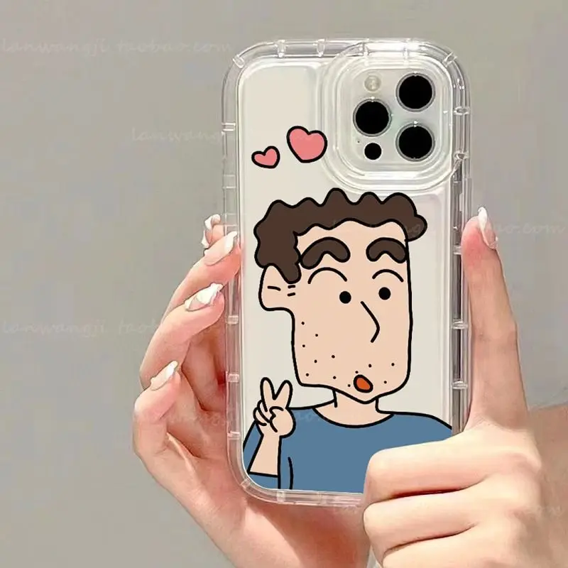 Crayon Shin-Chan Iphone 13 14Promax пара чехлов для телефона нохара Мисе Хироши мультфильм милая фигурка 12Mini 7 8Plus Xs Xr мягкий чехол (art.: 3920c2aa3e260) - 3920c2aa3e260