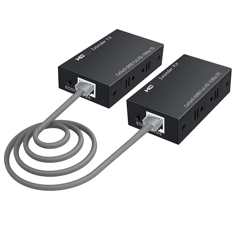 60M HDMI Extender HDMI to RJ45 Extender 1080P Network Extender от CAT5e CAT6 LAN Extensor для PS4 TV PC Laptop Macbook pro (art.: 3920cda3b98df) - 3920cda3b98df
