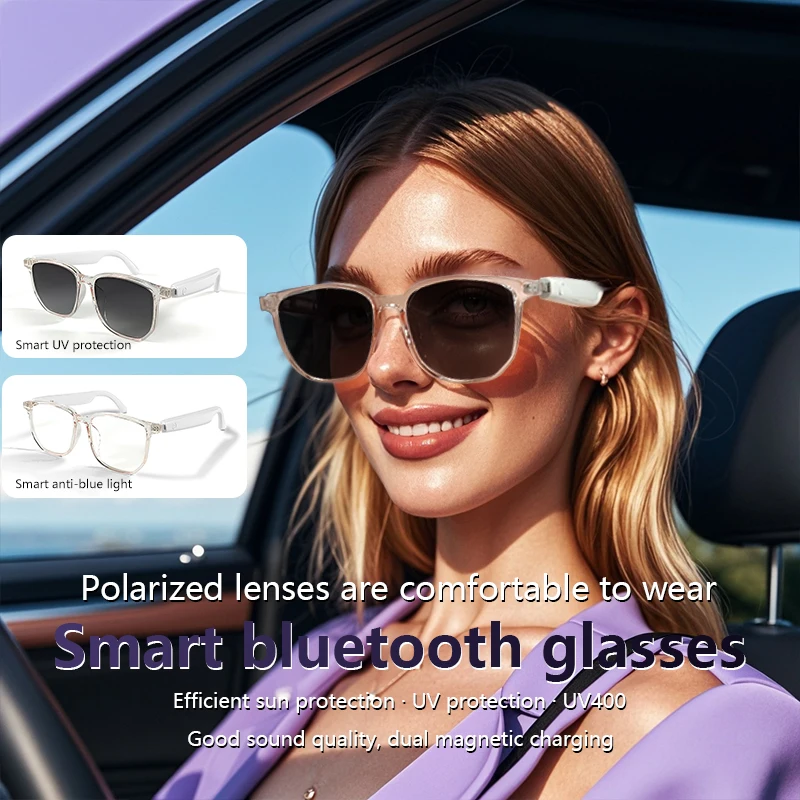 Умные Спортивные Наушники GS03 С Поляризационными Линзами, Bluetooth, Прослушивание Музыки, Звонки, Вождение, Скалолазание