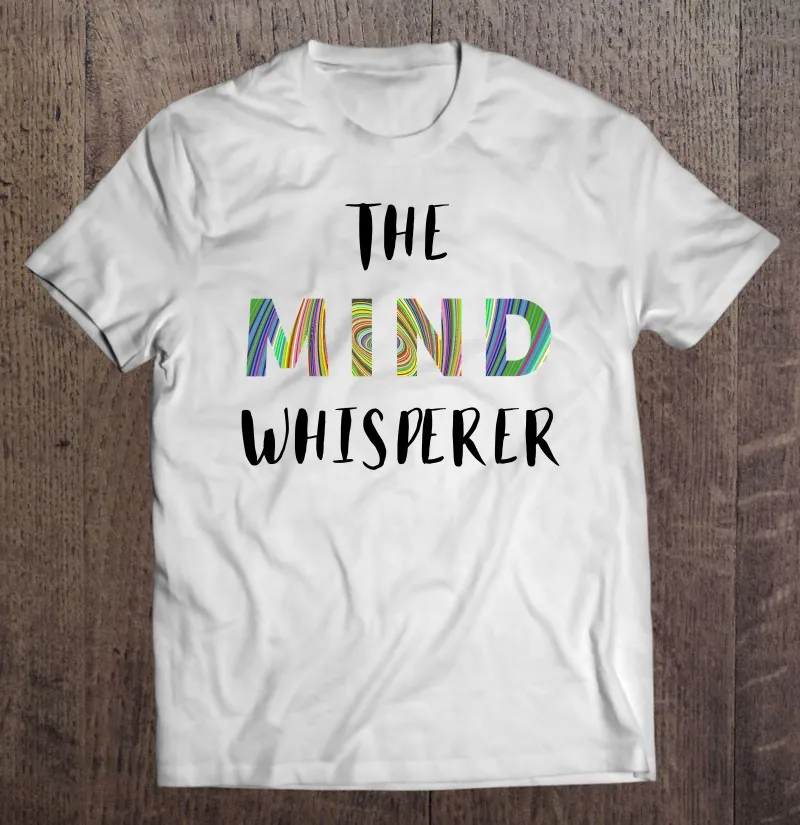 Забавный подарок для гипотиста Mind Whisperer, Мужская футболка оверсайз, уличная одежда, футболка для спортзала, мужская одежда с индивидуальным ...