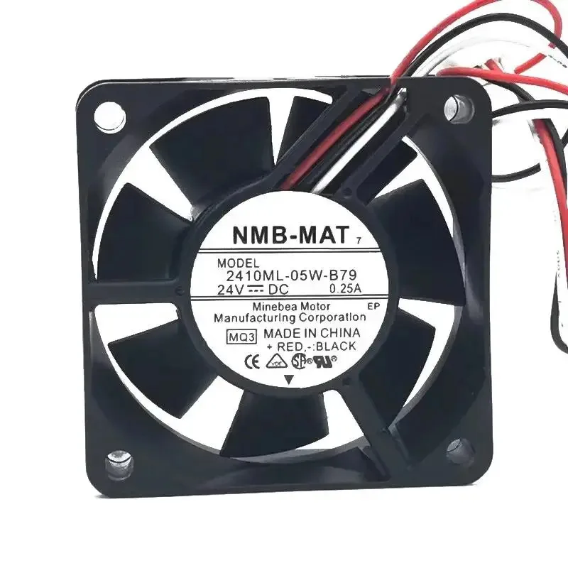 W новый охлаждающий вентилятор для процессора NMB 2410ML-05W-B79 6025 24 В 0,25 А 6 см 3-проводной вентилятор-кулер 60*60*25 мм