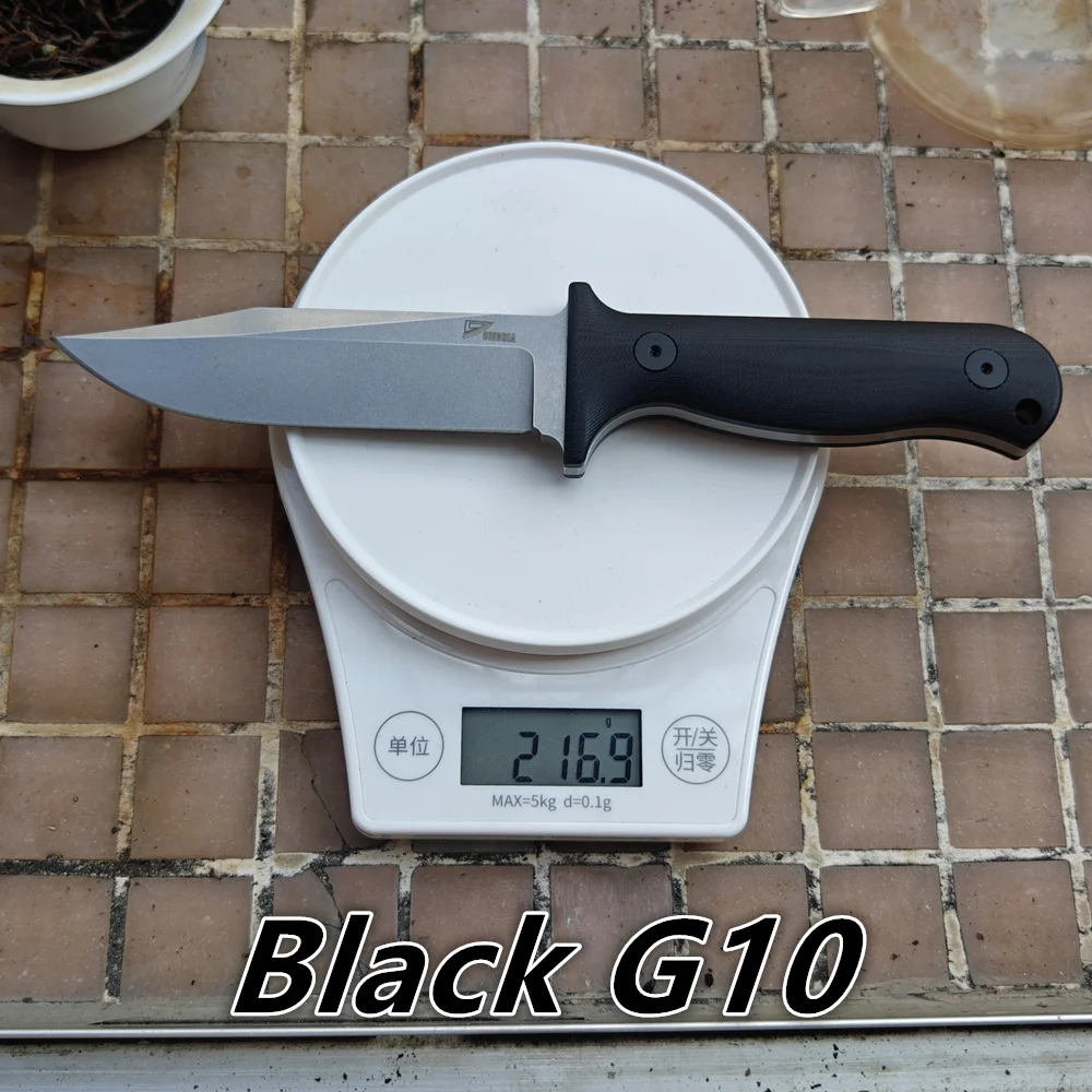 DICORIA DK16 Bowie реальный D2 стальной нож с фиксированным лезвием G10 рукоятка Тактическая кожа выживание на природе EDC инструмент (art.: 3920c8f0780fc) - 3920c8f0780fc