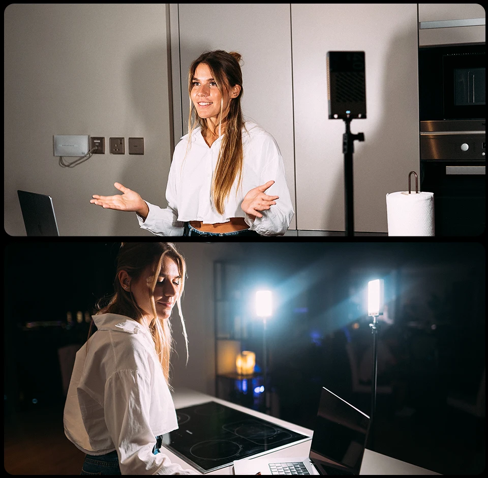 Фото ZHIYUN FIVERAY M40 40 Вт портативные светодиодные фонари ручной карманный светильник для фотосъемки видео лампа заполняющий свет фотографии №4