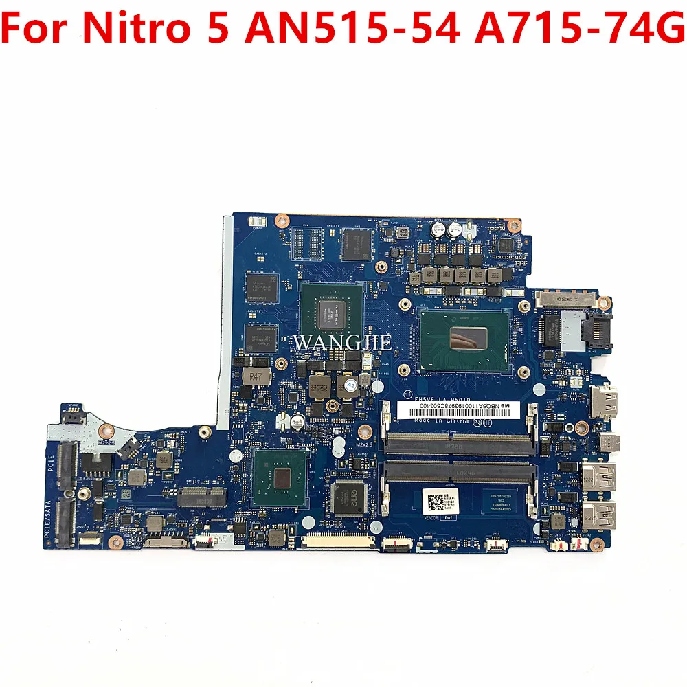 Материнская плата для ноутбука Acer Nitro 5 Φ EH5VF AN515-54 GTX 1050 3GB GPU 100% полностью протестирована