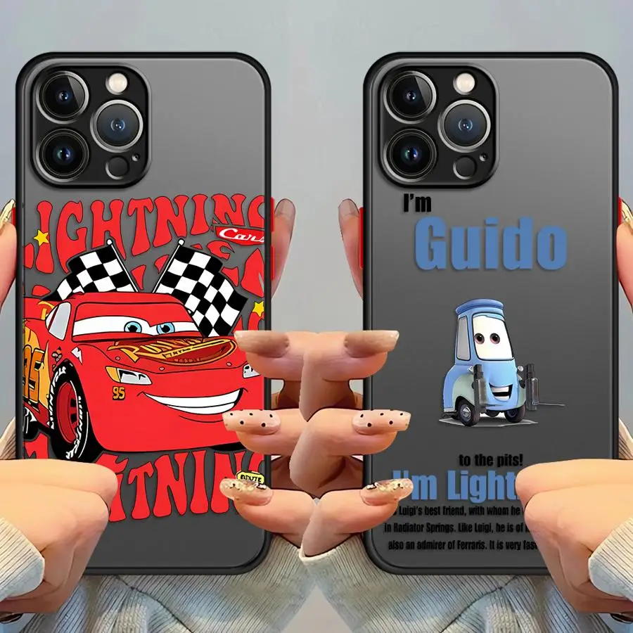 Чехол для телефона Apple iPhone 11 12 13 Pro Max XR XS 12 Mini 7 8 SE 14 15 16 Plus 16e Чехол из ТПУ Disney Lightning McQueen (art.: 3920d003cd3f6) - 3920d003cd3f6