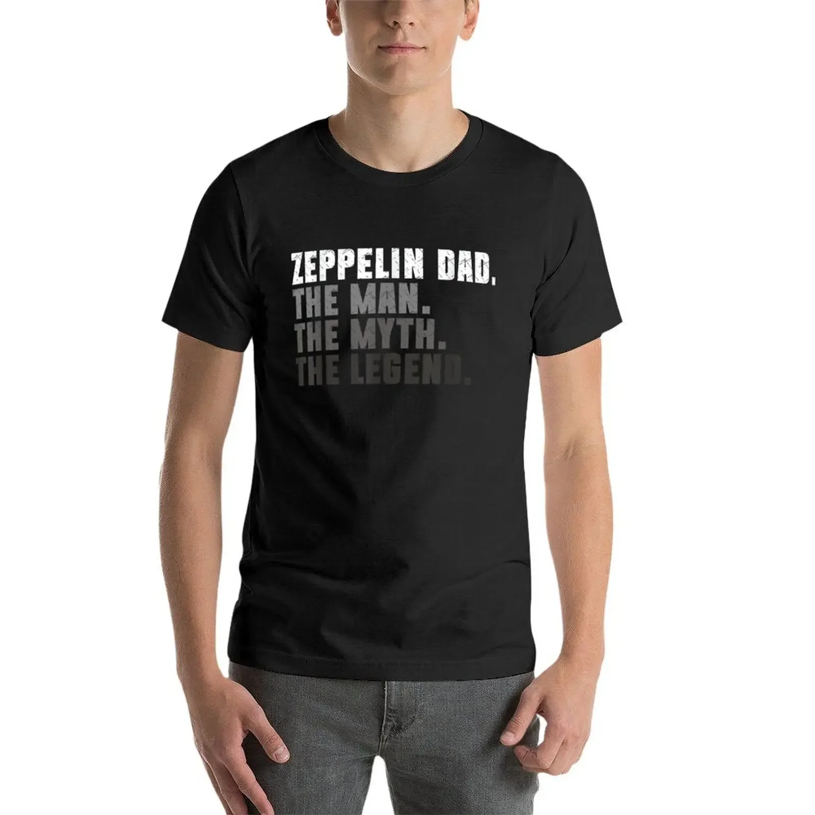 Фото Ретро-музыка Ретро Zepelin 70s 80s дирижабль футболка Аниме футболки мужские чемпионские футболки №4