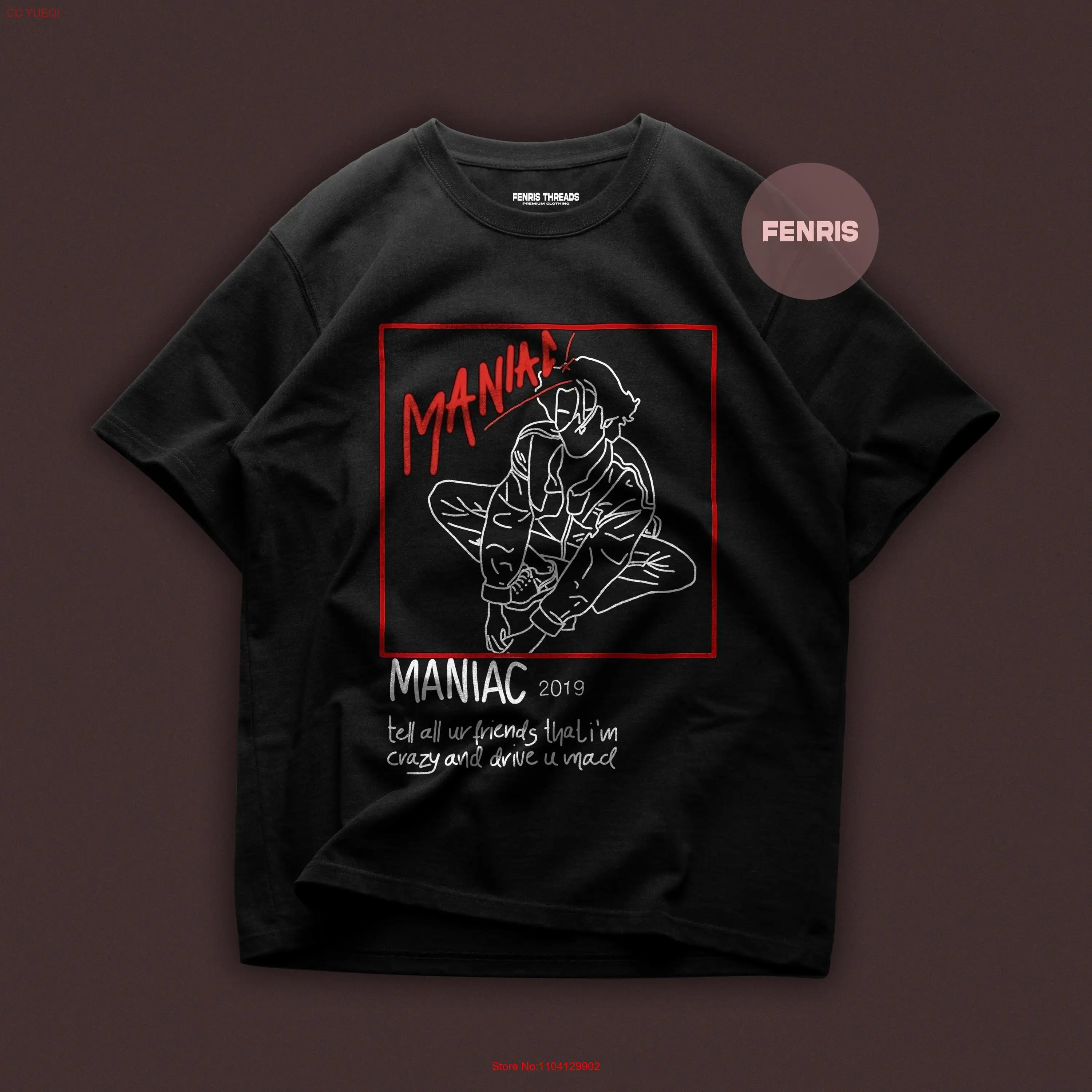 Серая футболка премиум-класса Conan Kid Krow Album Maniac Single, новая плотная хлопковая футболка с длинными или короткими рукавами