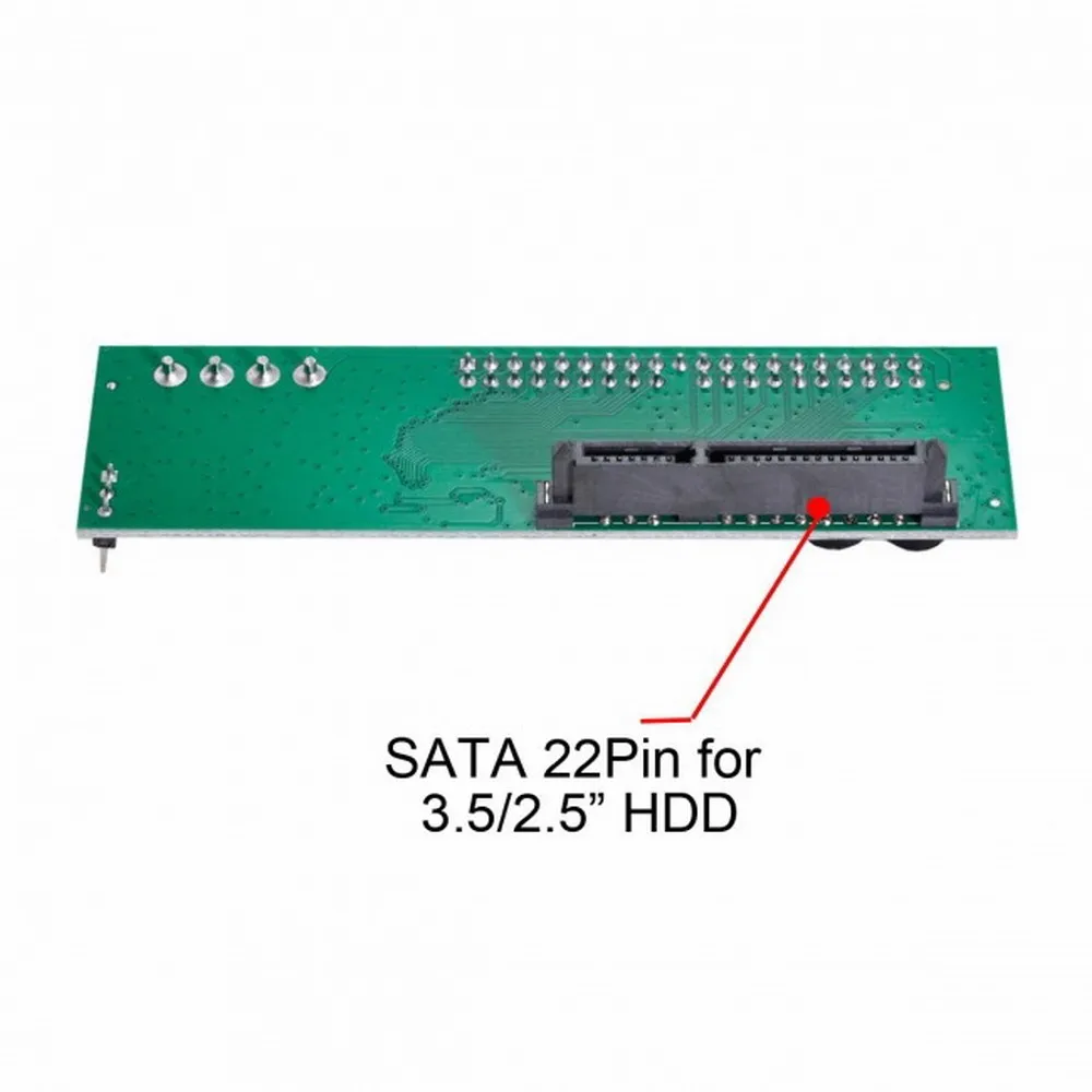 Фото Конвертер SATA диска в IDE/PATA 40Pin адаптер материнской платы PCBA для настольных компьютеров и жестких дисков 2,5 дюйма №5
