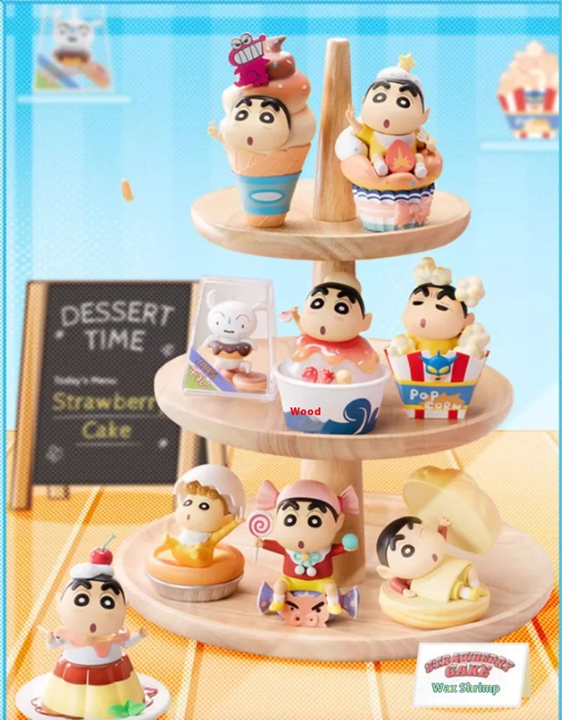 Crayon Shin Chan глухая коробка статуэтка в виде сердца, статуэтка, периферийные куклы, модные аксессуары для кукол, подарки