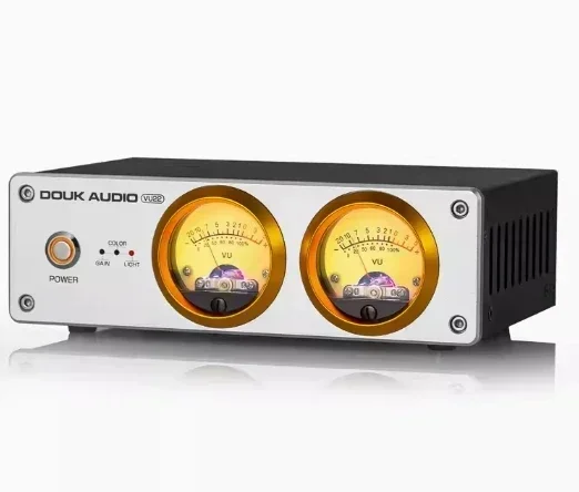 Микрофонный звукосниматель RCA, двойной аналоговый желчный пузырь, измеритель уровня звука из алюминиевого сплава, музыкальный ритм, регулировка света, усиление Оборудование и аксессуары для обработки металлов