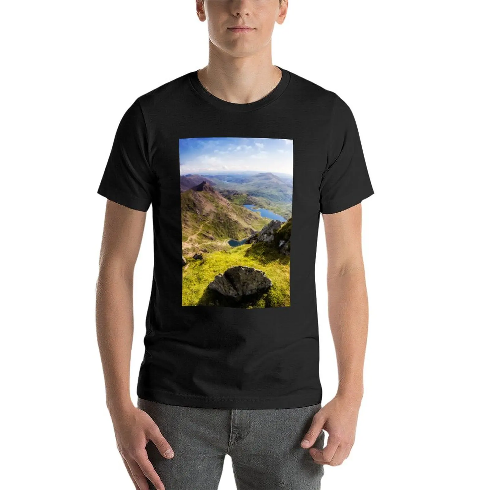 Фото Футболка Snowdon Pyg and Miners Track, летний топ funnys, великолепные мужские футболки из аниме №4