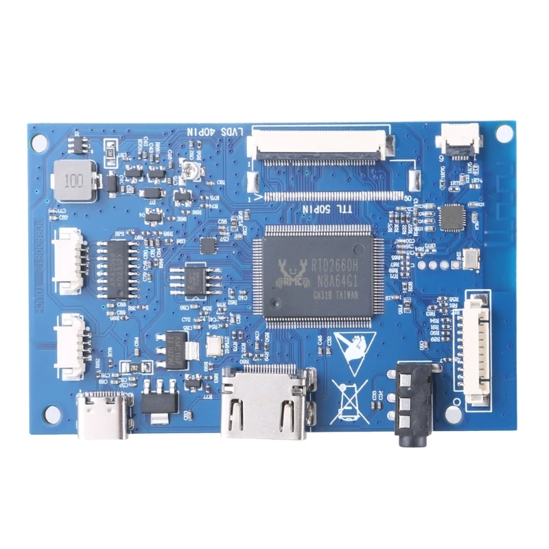 ADWE 1024X600 40-контактный ЖК-контроллер TTL, 1-канальный ЖК-дисплей, плата драйвера экрана, бытовая электроника