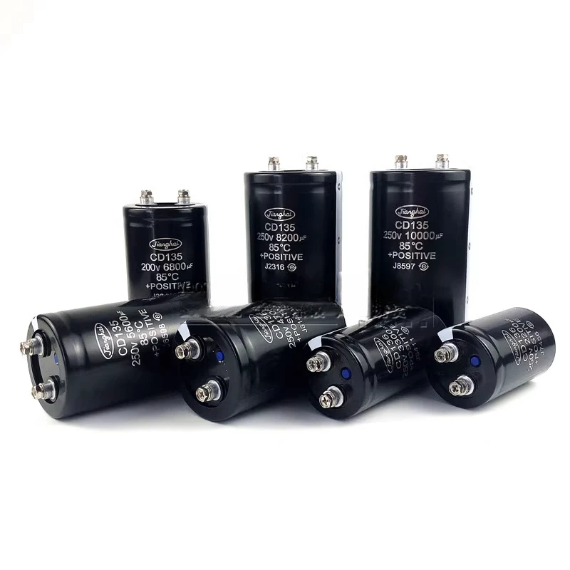 (1 шт.) Jinanghai CD135 алюминиевый электролитический конденсатор 220v2200UF5600UF 6800UF8200UF10000UF12000UF18000UF22000UF33000UF47000UF250V (art.: 3920cc3a62ebb) - 3920cc3a62ebb