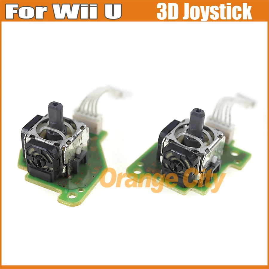 10 шт. для Wii U PAD 3D джойстик с кабелем, оригинальная ручка, левый и правый рокер, 3D-джойстик, модуль, замена игровой консоли