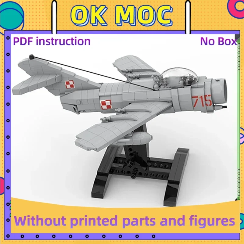Moc строительные кирпичи военная модель MiG-15 Fighter Technology модульные блоки подарки игрушки для детей DIY наборы для сборки