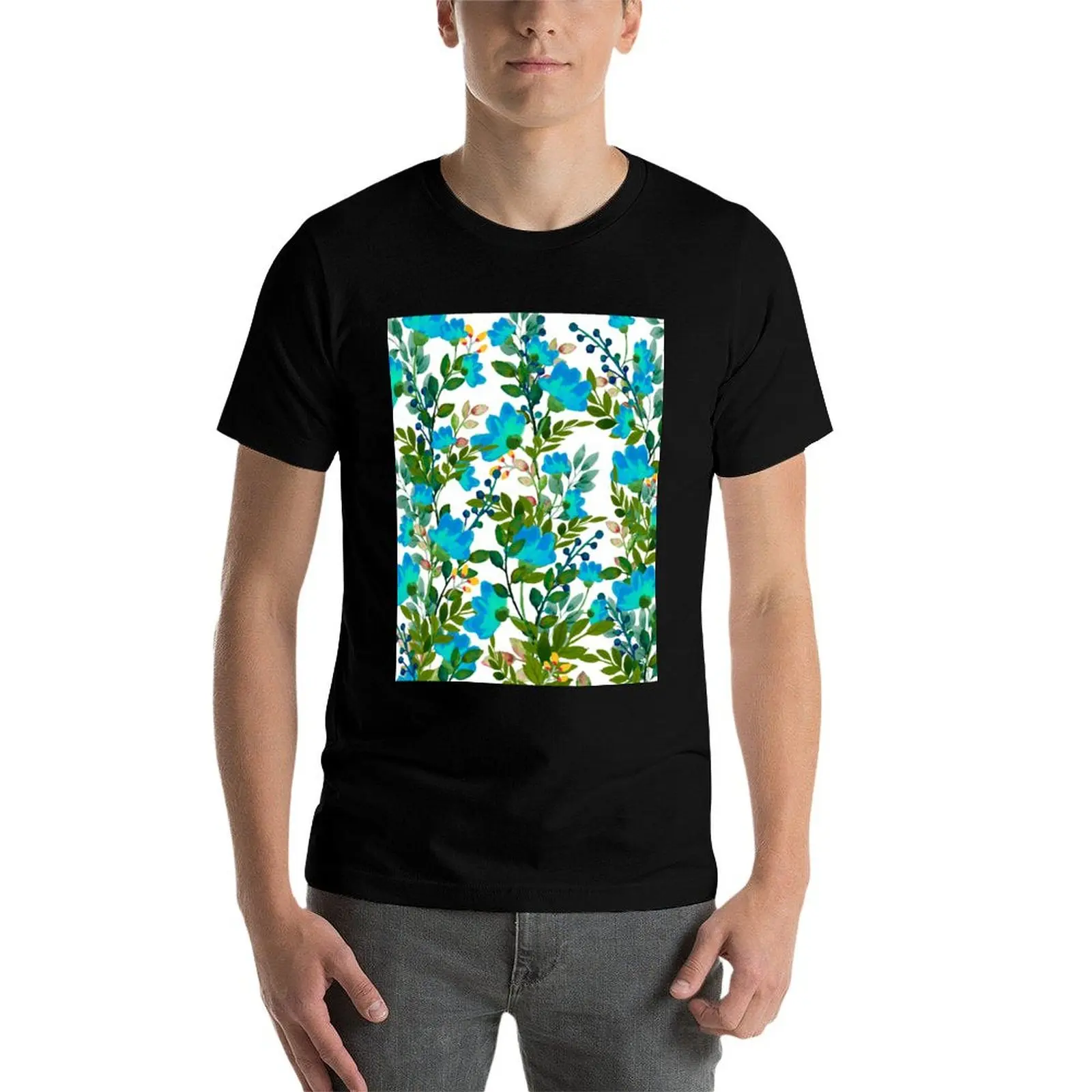Фото Синий # redbubble # декор # купитьart футболка мужские футболки для мужчин футболка персонализированная футболка №4