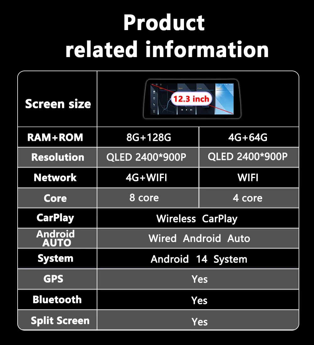 Фото НОВЫЙ RHD 12,3-дюймовый Android14 авто для BMW X3 E83 2005-2011 Беспроводной Carplay Автомобильное видео Мультимедийное радио Экран GPS Auto 4G WIFI BT №2