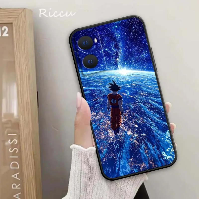 Фото Серебристый чехол для телефона Dragon Ball Cool для OPPO Reno 7 A96 A40 A58 5 6 Realme GT A74 A78 Neo2 A74 A78 Find X5 X3 X7 X8 Черный №3