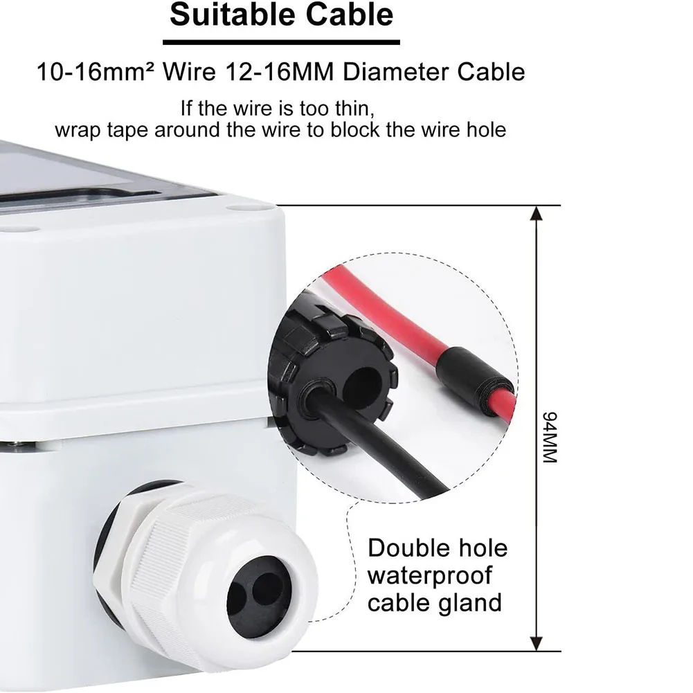 Фото PV Disconnector DC1000V 60A Solar Energy Disconnector Высокое качество IP65 Водонепроницаемый Автоматический выключатель может блокировать дождь и пыль №5