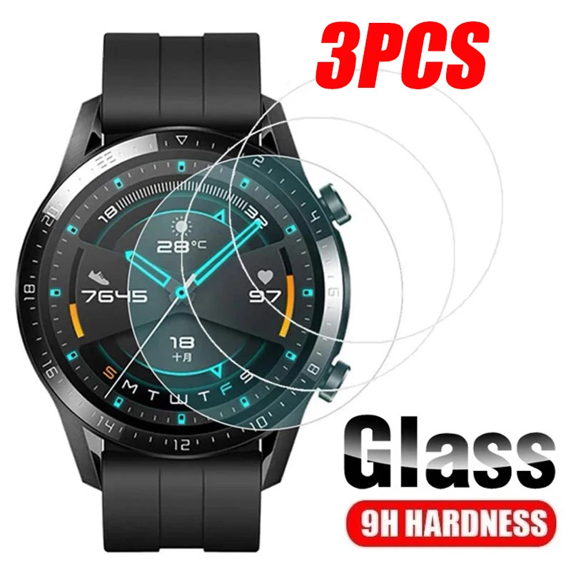 Фото 9H закаленное стекло для Huawei Watch GT 3 Pro 42 мм 43 мм 46 мм Защитная пленка для экрана Runner для Honor Watch Magic 2 46 мм защитная пленка №1