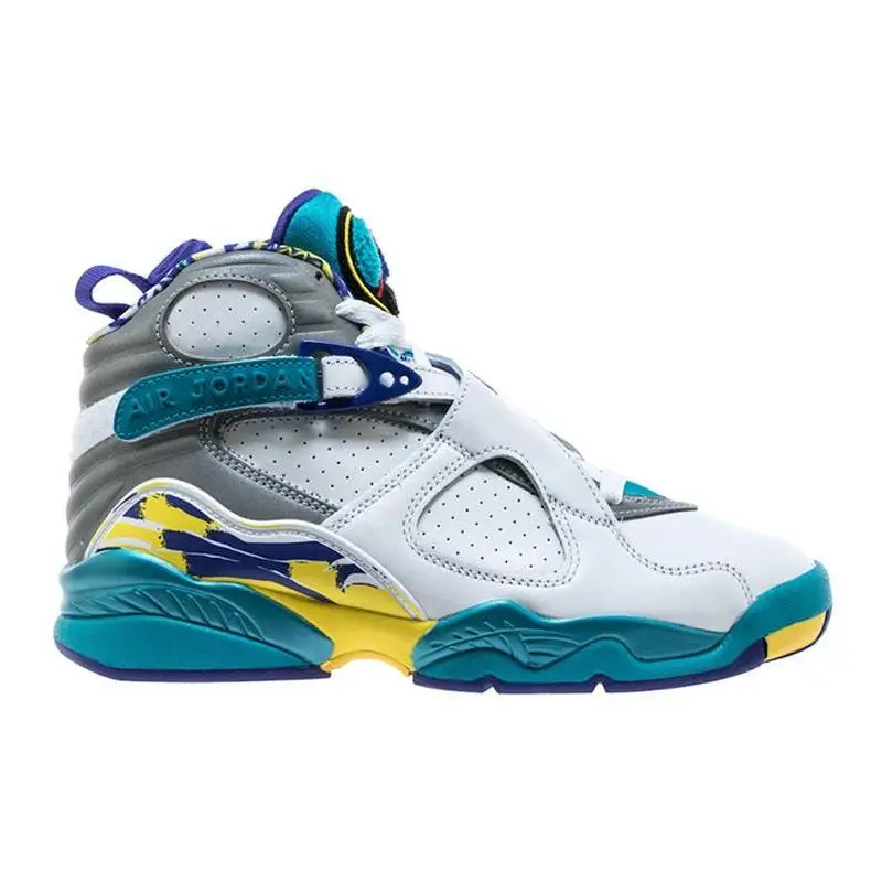 Женские кроссовки Nike Jordan 8 Retro White Aqua 2019 (art.: 3920c9aaf81d4) - 3920c9aaf81d4