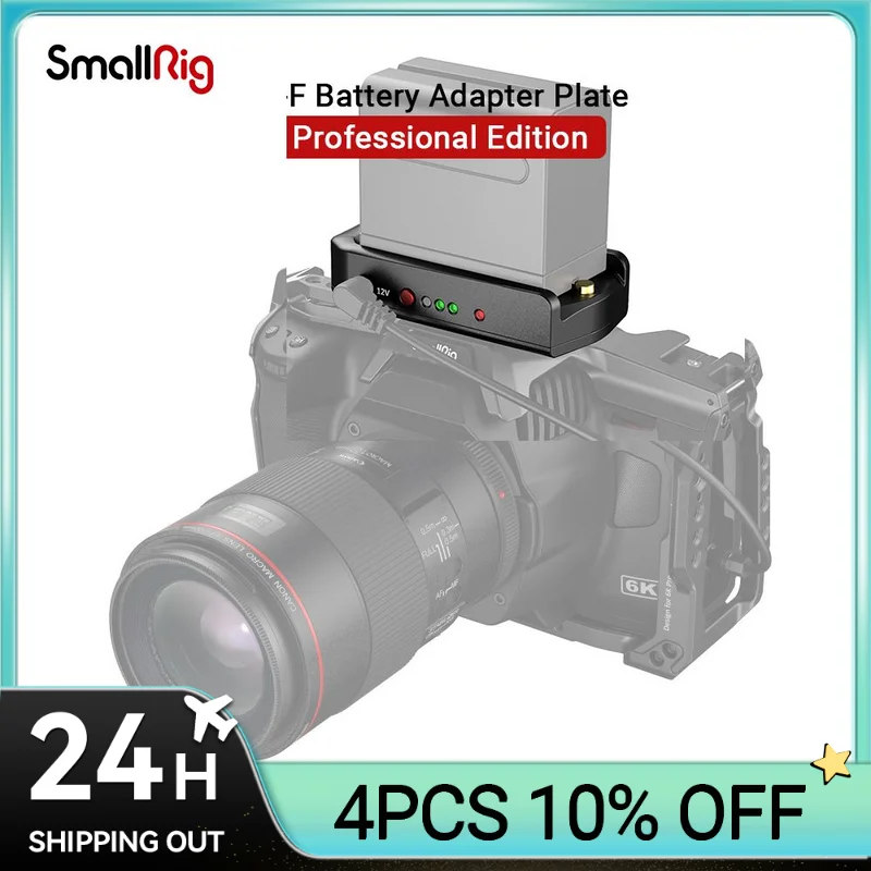 Плата адаптера аккумулятора SmallRig NP-F профессиональная версия для камер Sony BMPCC 4K/6K и беззеркальных камер 3168