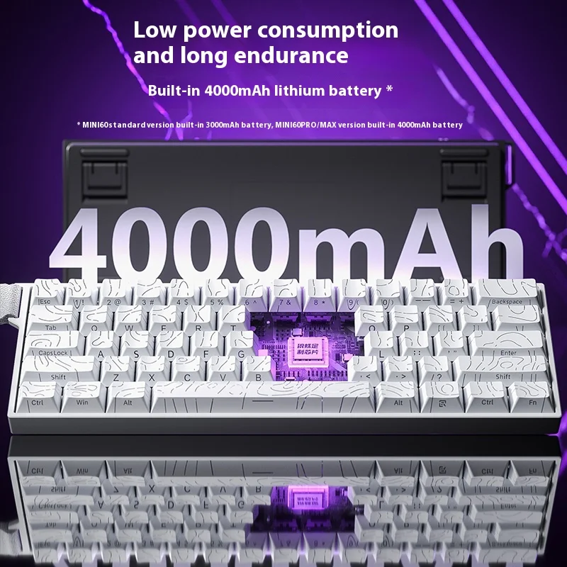 AULA MINI60HE Механическая клавиатура с магнитной осью, беспроводная, трехрежимная, высокопроизводительная, FPS, с низкой задержкой, VALORANT, индивидуальный ПК, киберспорт (art.: 3920cdebeb846) - 3920cdebeb846