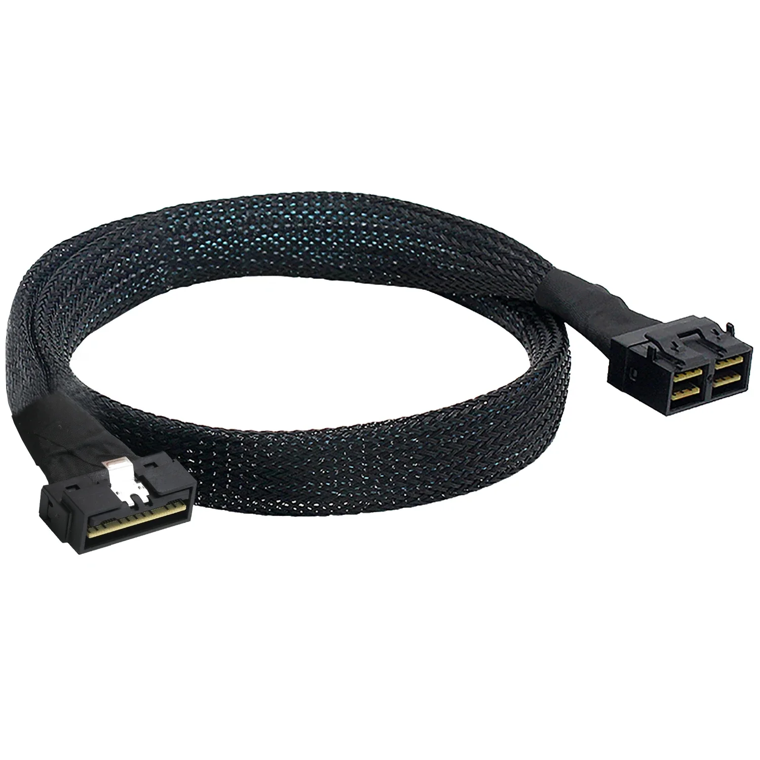 PCIE Ultraport Slimline SAS4.0 LP Низкопрофильный кабель SFF-8654 8i 74P для 2 в 1 Dual MINI SAS HD SFF-8643 8I 36P Соединительный серверный кабель