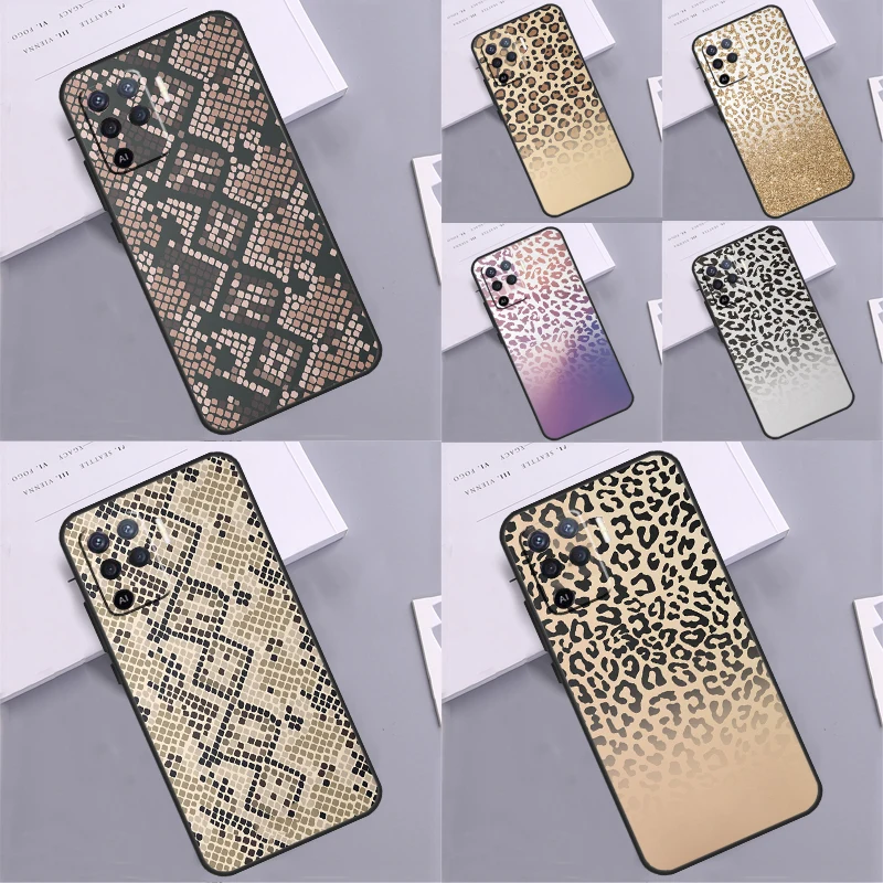 Животный принт Ombre Tiger Snake чехол для телефона для OPPO A17 A15 A78 A98 A54 A74 A94 A77 A52 A72 A5 A9 A53 A54s A57s A16 A76 A96