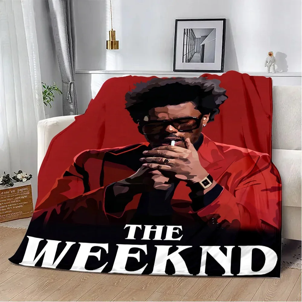 Фото Одеяло с минималистичным принтом The Weeknd XO, одеяла для пикника, теплое одеяло, мягкое и удобное одеяло для дома, путешествий, подарок на день рождения №2