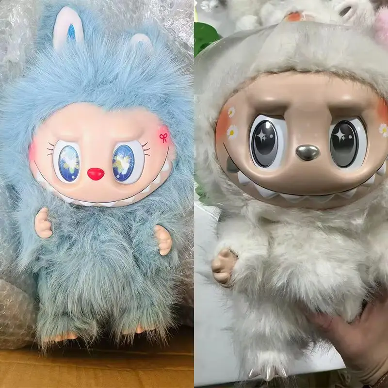 Фото Новый 38 см ангел Zimomo Monster Labubu креативная сменная кукла Diy фигурка виниловая кукла модель игрушки 1:1 реплика игрушки подарки для девочек №3
