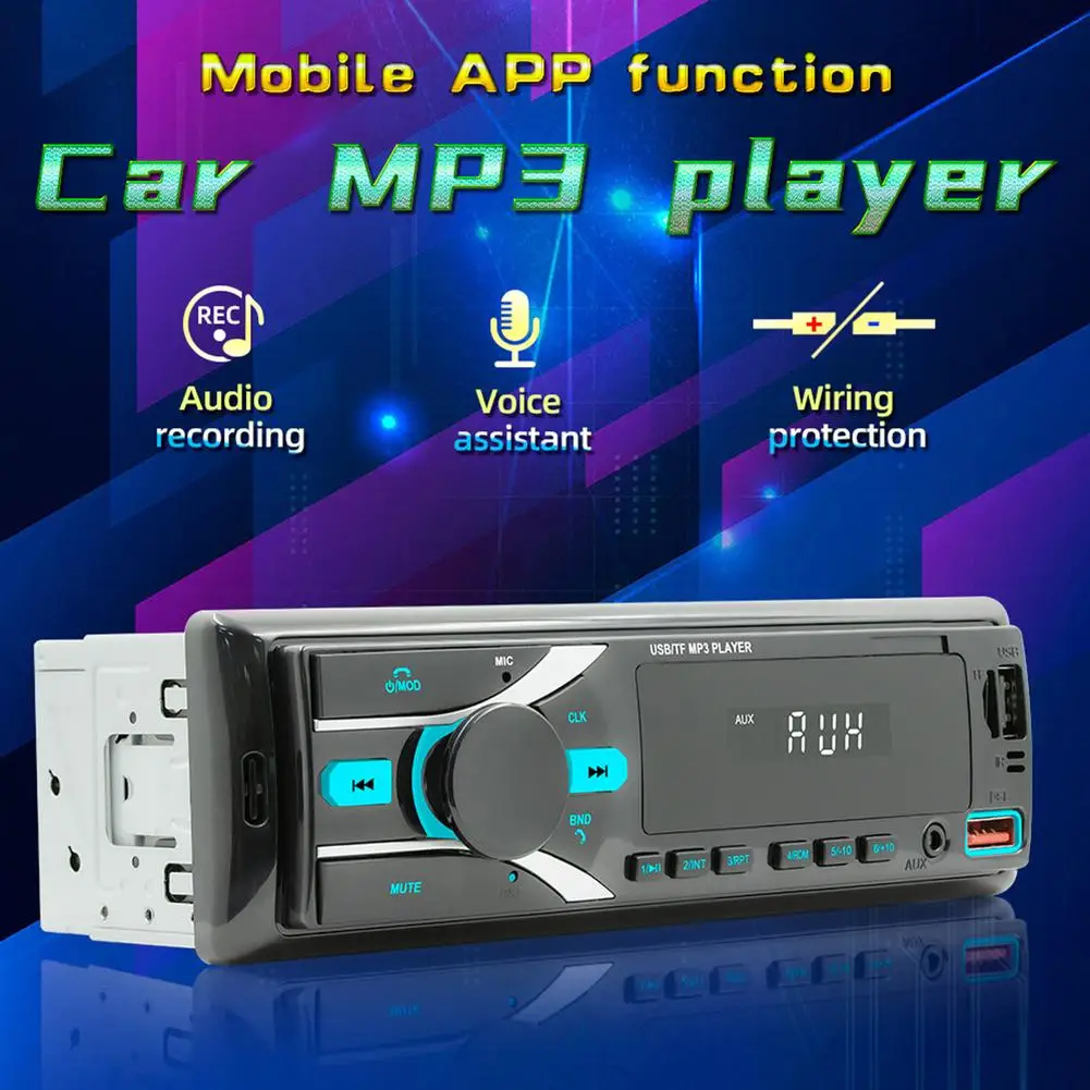 Автомобильный Fm-радиоприемник Rca аудио сабвуфер звуковой источник Bluetooth-совместимый копия U-диск кардридер Usb Mp3 плеер Авто Стерео