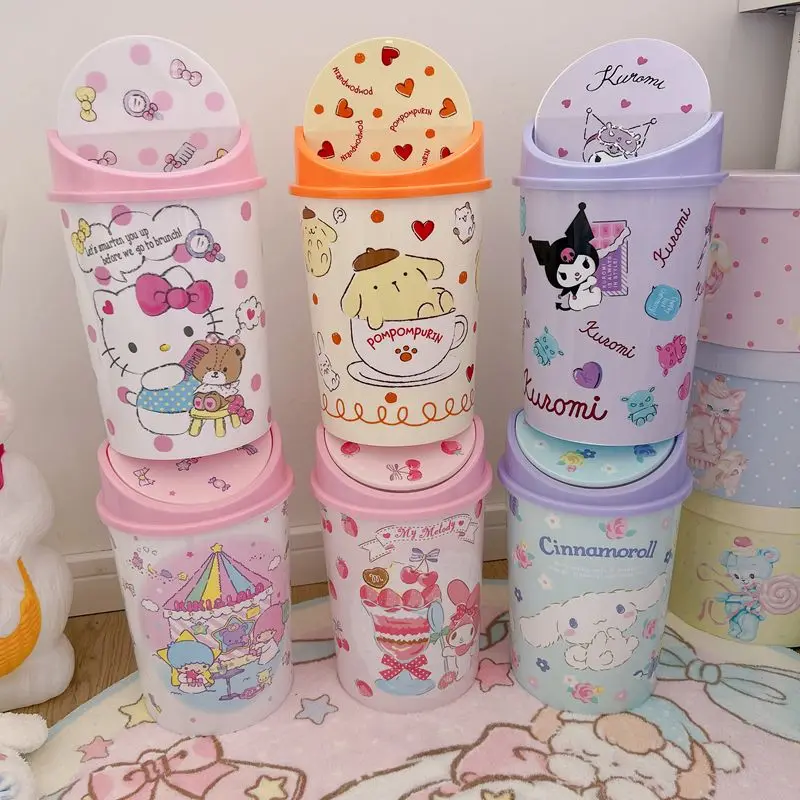 Фото Фотокорзина для мусора с крышкой с рисунком My Melody Kuromi №2