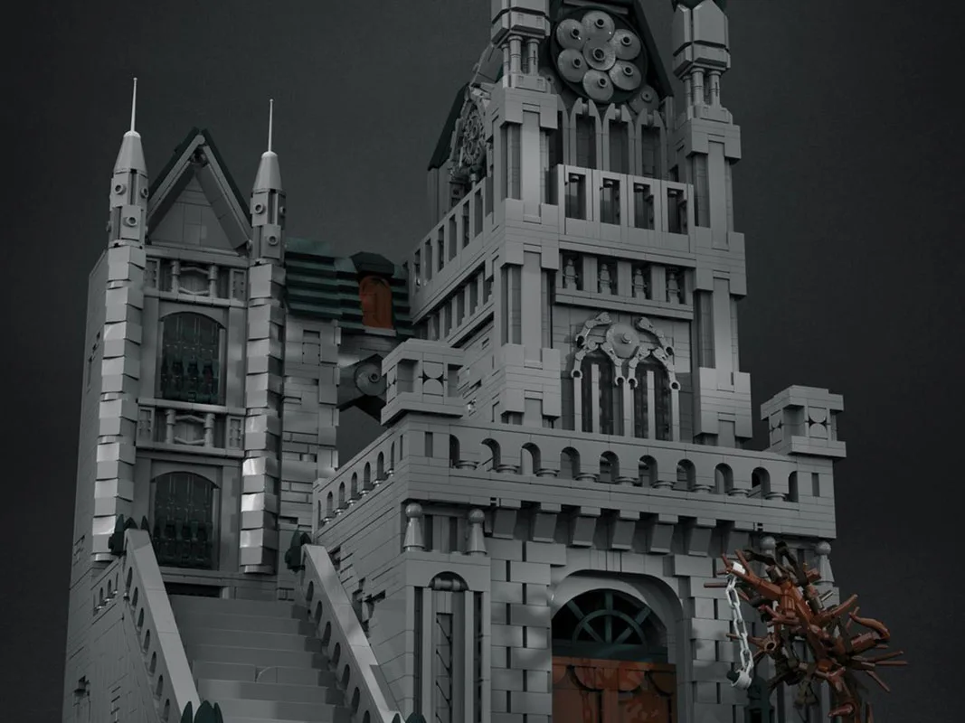 Фото Новые строительные блоки MOC, модель архитектуры, готический город Yanan Street, модульные строительные блоки, детская игрушка в подарок, набор для сборки «сделай сам» №2