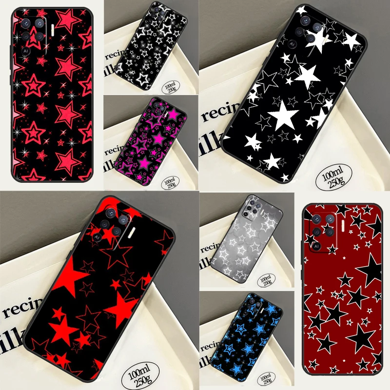 Y2k Звездный элемент для OPPO A53 A53S A31 A5 A9 A15 A16 A17 A57 A77 A52 A72 A93 A54 A74 A94 A76 A96 чехол