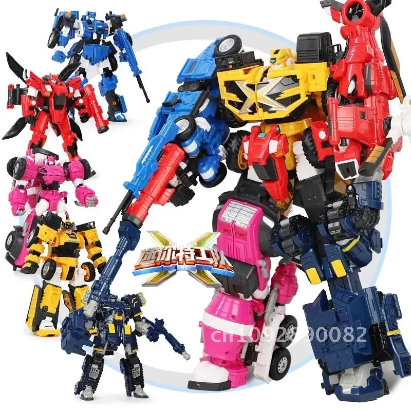MiniForce Penta X Toys 5 в 1, робот-трансформер Bot Force, экшн-комбайнер, модель KO Deformation Ranger PENTATRON, мини-фигурка