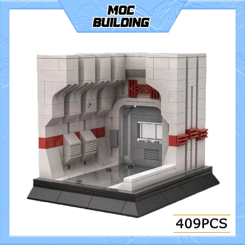 Строительные блоки MOC, серия космических фильмов, сцена UCS Tantive IV, модель коридора, сделай сам, сборные кирпичи, креативные игрушки, коллекция подарков