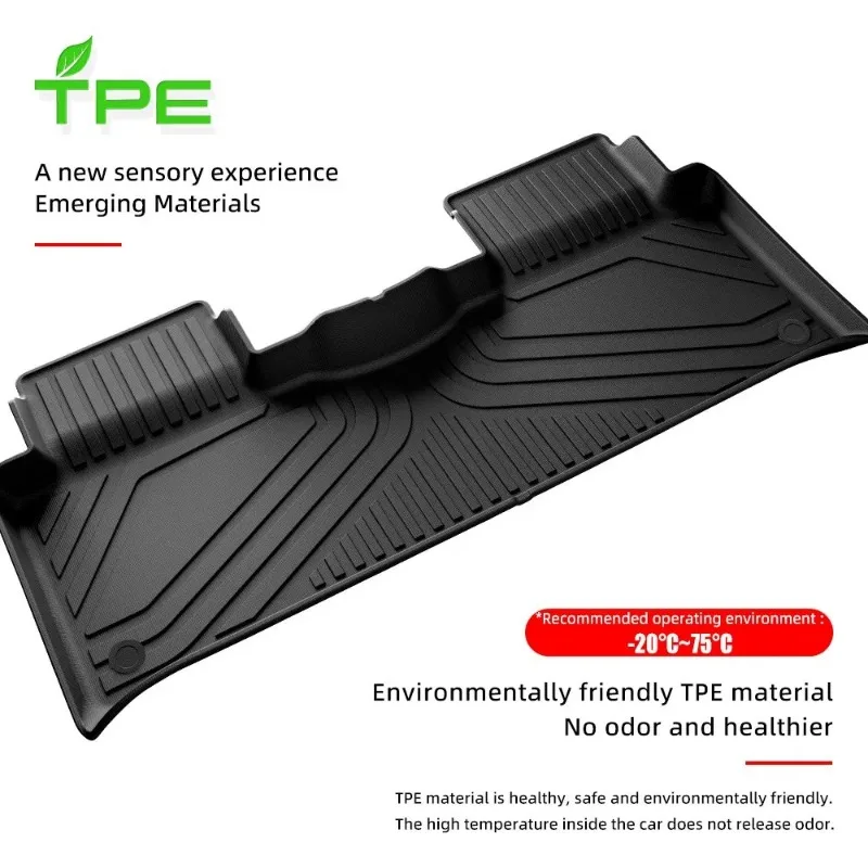 Фото Подходит для Xpeng G6 2023-2025 3D TPE, защитный коврик для спинки сиденья, нескользящий чехол на заднее сиденье с защитой от царапин и дизайном с защитой от ударов №4