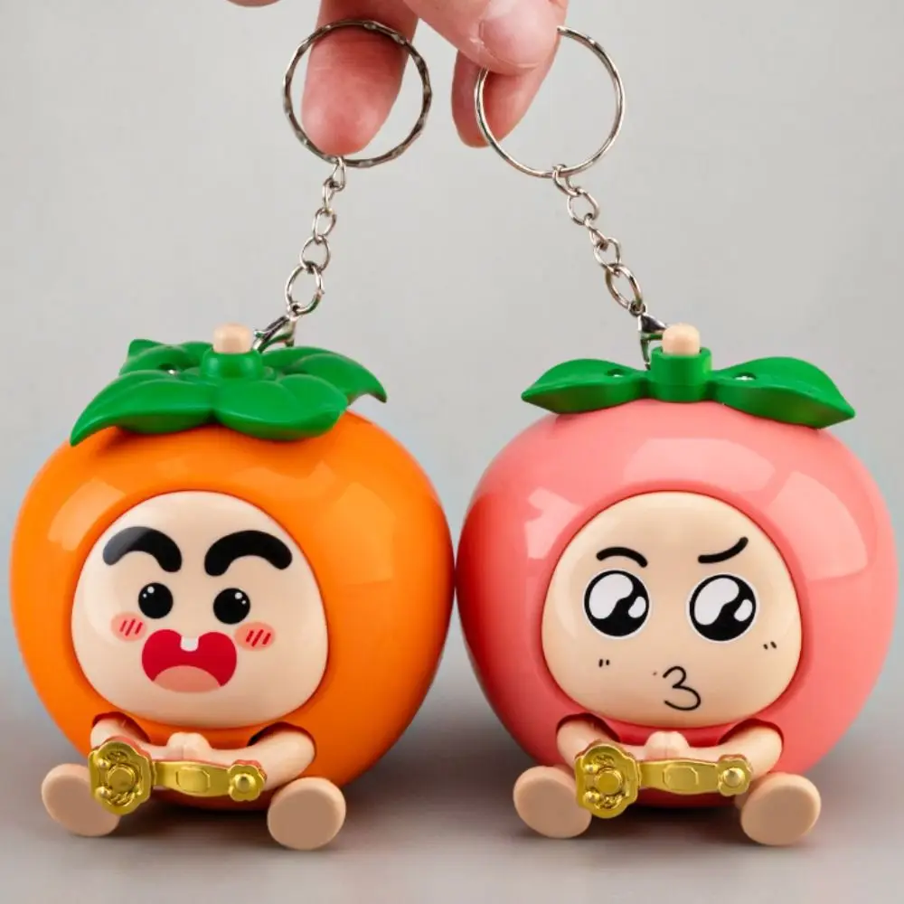 Фото С брелком хурма Ruyi модель игрушки анти-потерянные поделки своими руками нарисованные партии фруктовые подвески благословение пластик фруктовая игрушка автомобильный брелок №3