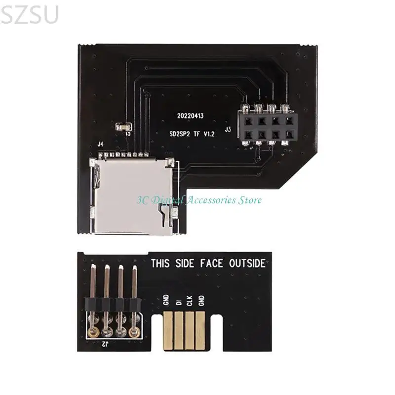 Фото SZSU Fast и надежный считыватель Micro SDCARD TFCARD для SD2SP2 Adapter с индикатором управляющих светодиодов Micro №3