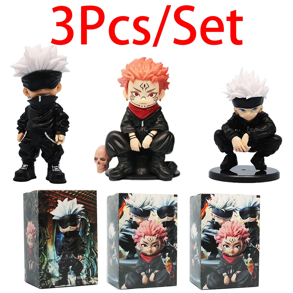 Набор аниме-фигурок Jujutsu Kaisen Ryomen Sukuna Satoru Gojo, унисекс, модель игрушки, солдаты для стола и украшения автомобиля
