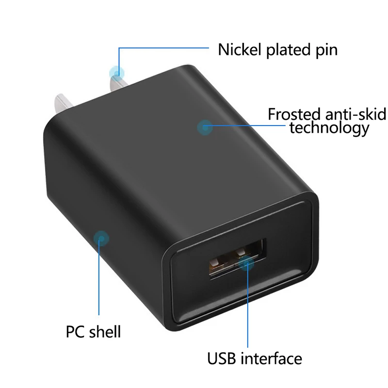 Фото Универсальное зарядное устройство USB 5 в 1 а/2 А, США, многофункциональное быстрое зарядное устройство, адаптер питания подходит для быстрой зарядки №4